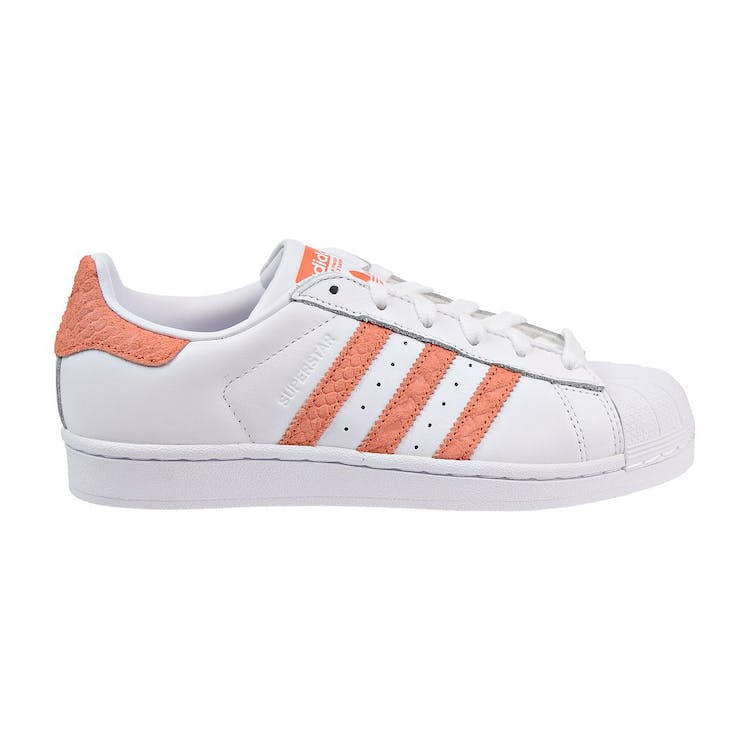 Image of adidas Superstar Footwear White Chalk Coral (W)