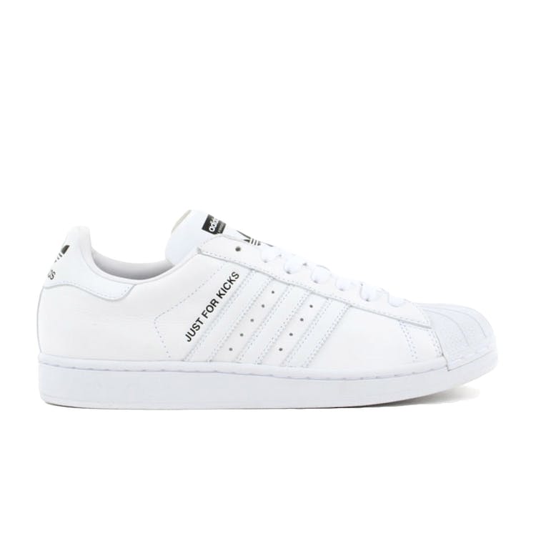 Image of adidas Superstar Just For Kicks White (Friends and Family)