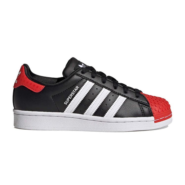 Image of adidas Superstar LEGO Black Red White (GS)