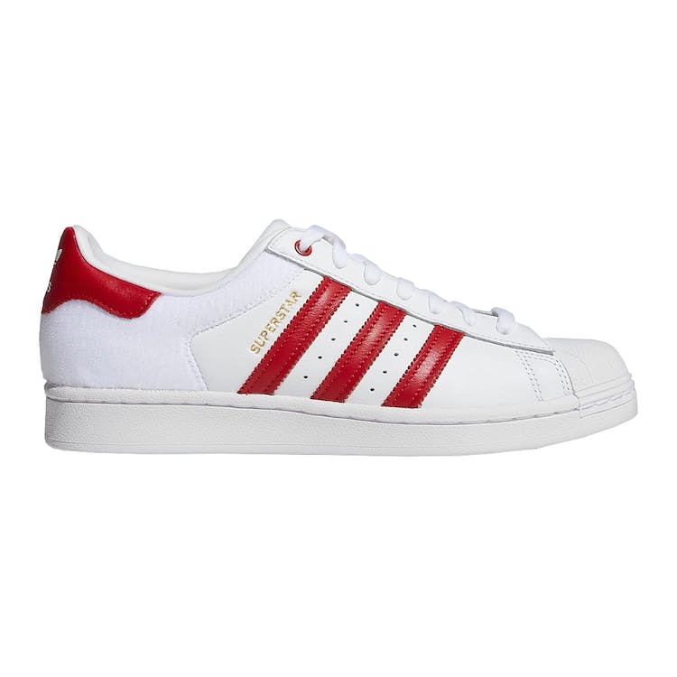 Image of adidas Superstar Velcro White Red