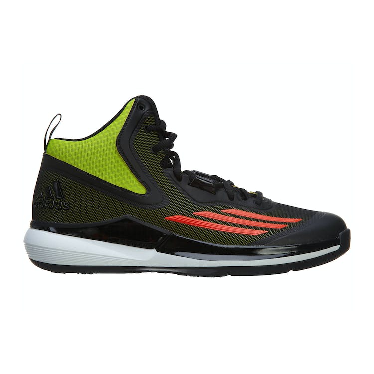 Image of adidas Title Run Basketball Shoe Semi Solar Yellow/Solar Red/Core Black