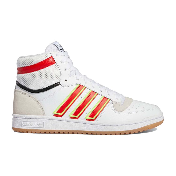 Image of adidas Top Ten RB White Red Solar Yellow Gum