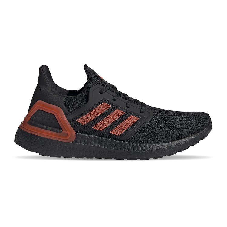 Image of adidas Ultra Boost 20 Black Solar Red