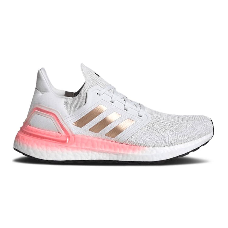 Image of adidas Ultra Boost 20 White Copper Flash Red (W)