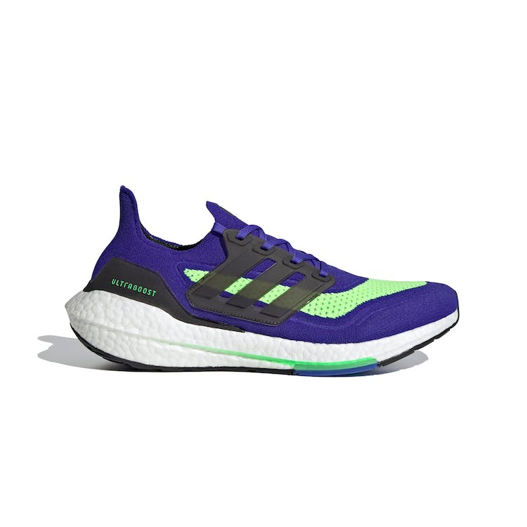 Image of adidas Ultra Boost 21 Sonic Ink Screaming Green