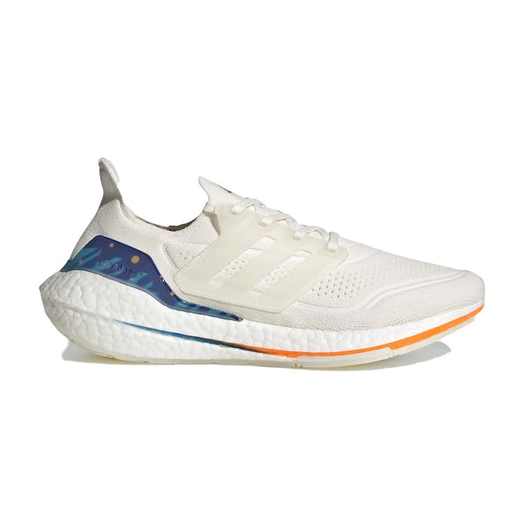 Image of adidas Ultra Boost 21 White Royal Blue