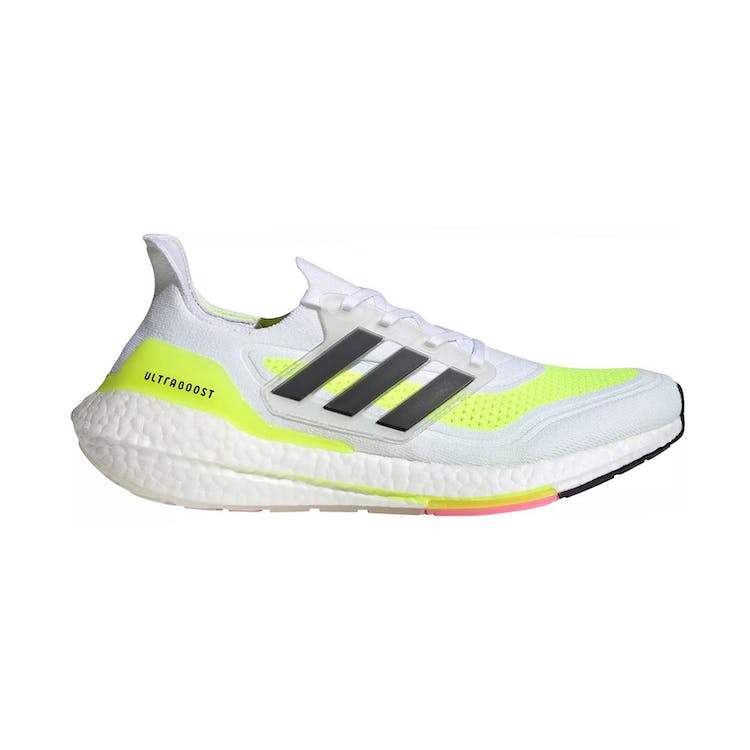Image of adidas Ultra Boost 21 White Solar Green (W)