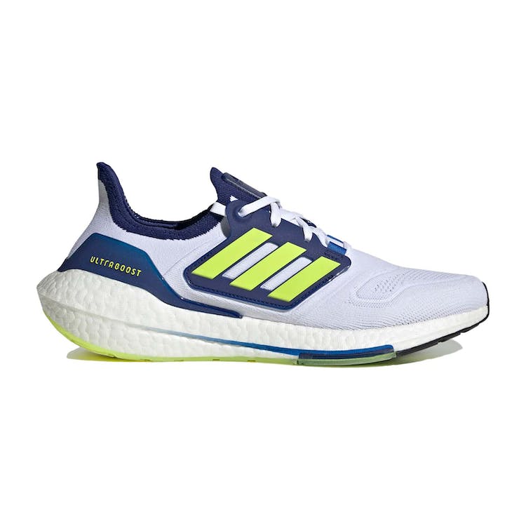 Image of adidas Ultra Boost 22 Solar Yellow Victory Blue