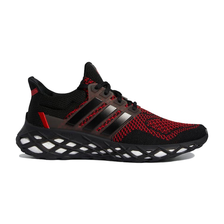 Image of adidas Ultra Boost Web DNA Core Black Vivid Red
