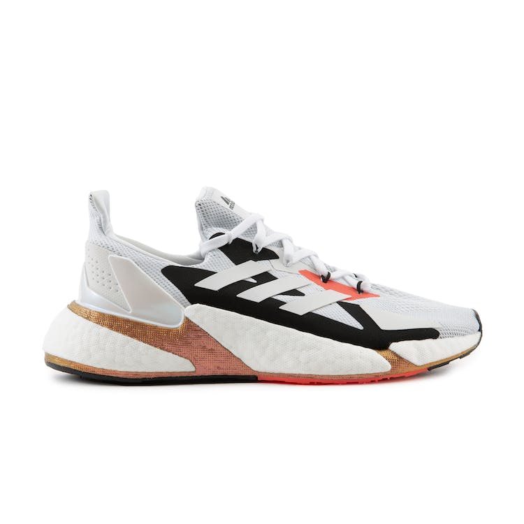 Image of adidas X9000L4 Boost White Solar Red Bronze