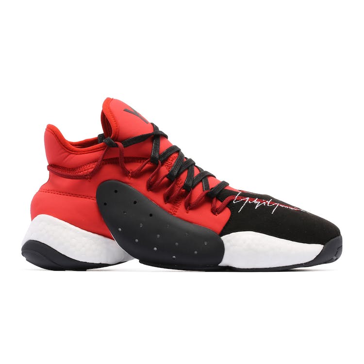 Image of adidas Y-3 BYW Bball Core Black Lush Red