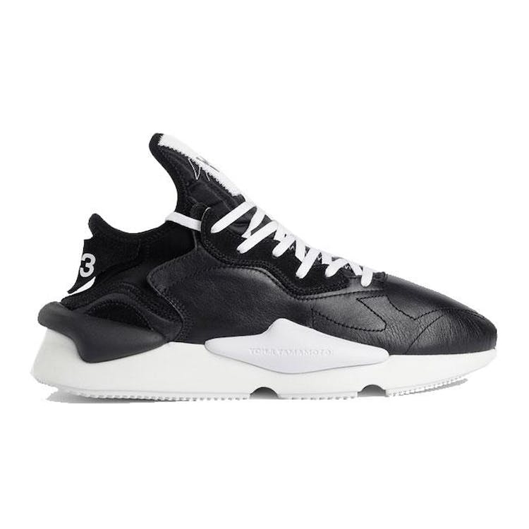 Image of adidas Y-3 Kaiwa Black White Black Heel