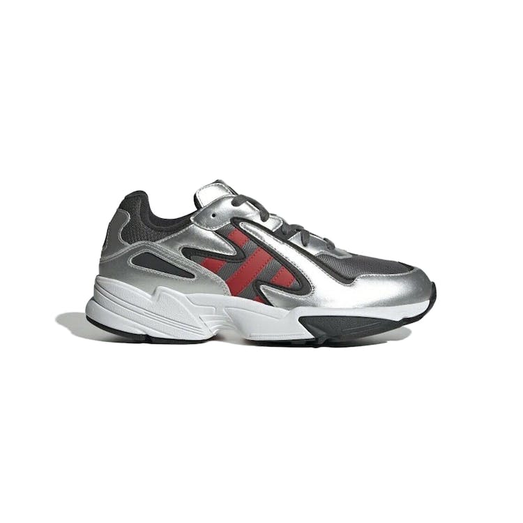 Image of adidas Yung-96 Chasm Silver Metallic Scarlet