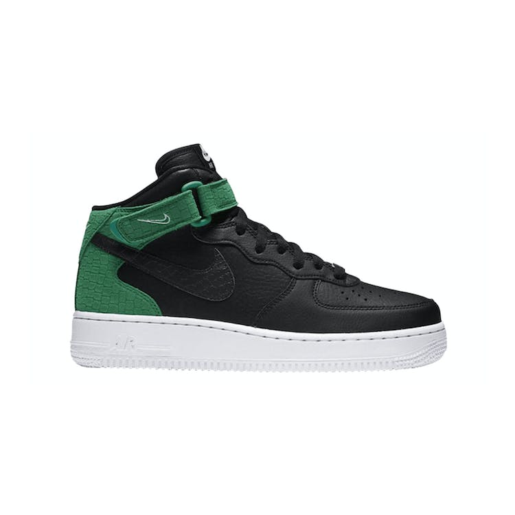 Image of Air Force 1 07 Mid Black Green White (W)