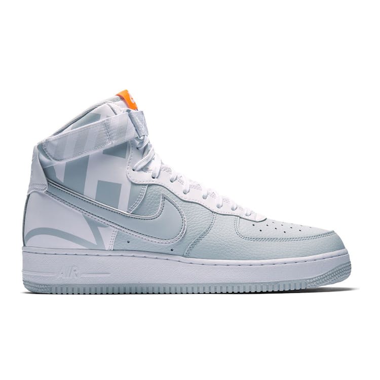 Image of Air Force 1 High Force Logo Pure Platinum