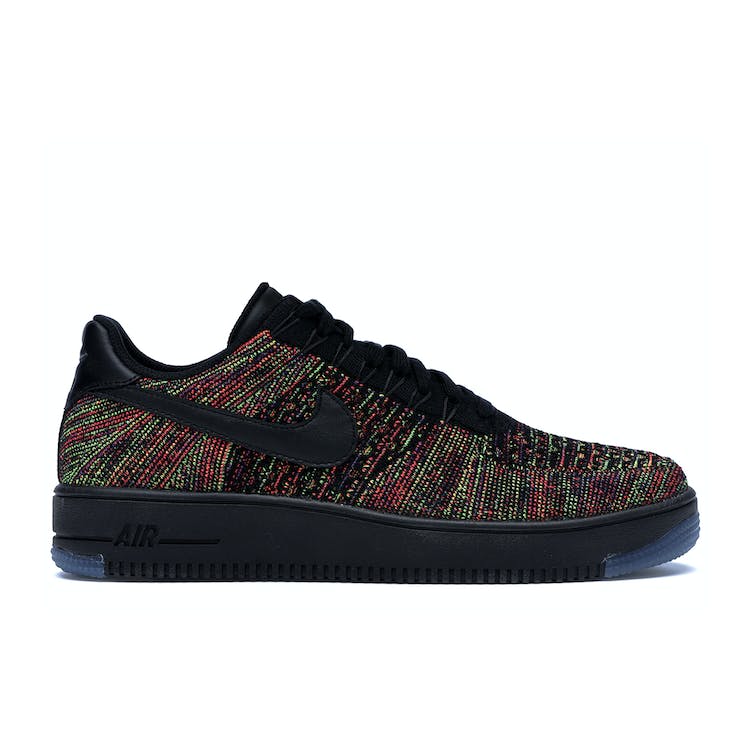 Image of Air Force 1 Low Flyknit Black Multi-Color
