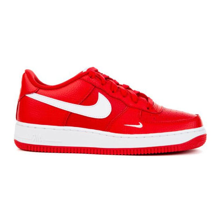 Image of Air Force 1 Low Mini Swoosh University Red White (GS)