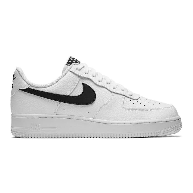 Image of Air Force 1 Low Stars White Black