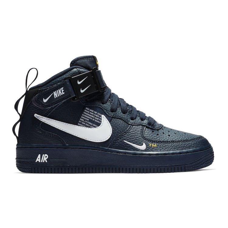 Image of Air Force 1 Mid Obsidian Tour Yellow White (GS)