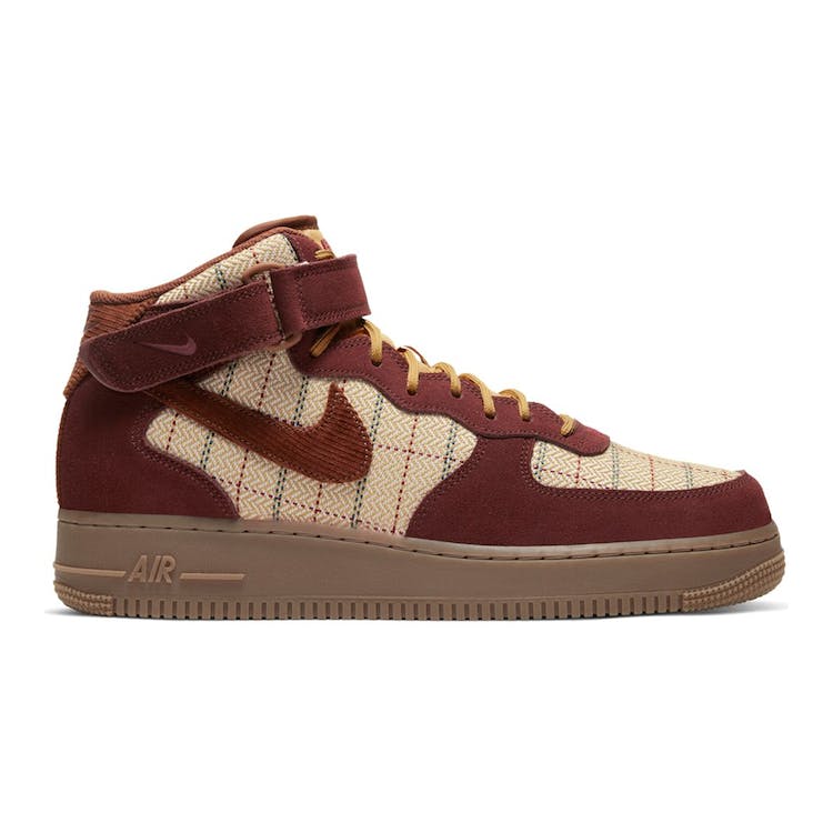 Image of Air Force 1 Mid Plaid Brown
