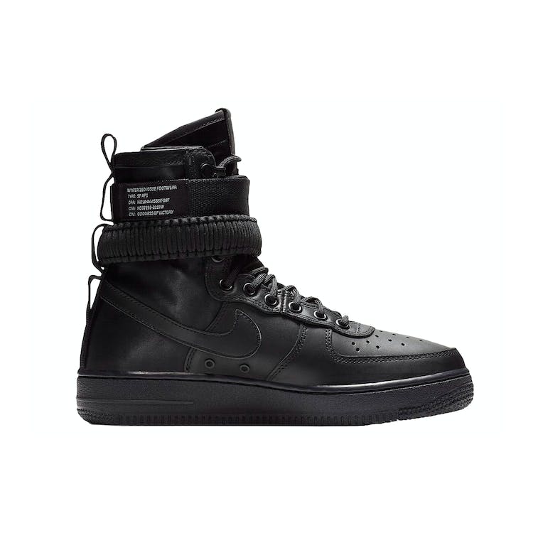 Image of Air Force 1 Triple Black Leather (W)