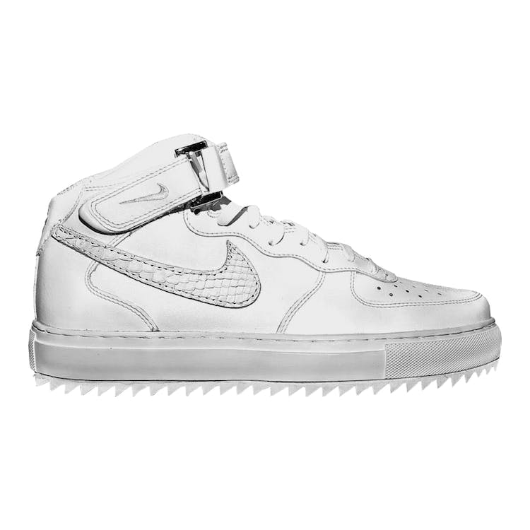 Image of Air Lux Force 1 Mid John Geiger White
