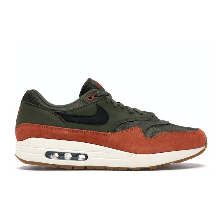 Image of Air Max 1 Olive Canvas Dark Russet
