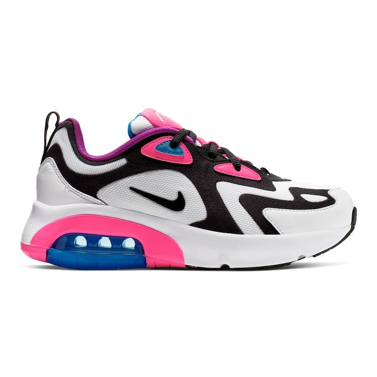 Image of Air Max 200 White Hyper Pink Black (GS)