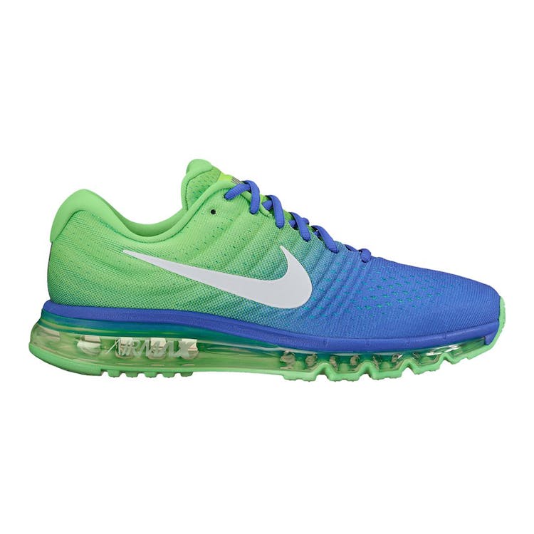 Image of Air Max 2017 Paramount Blue Electric Green