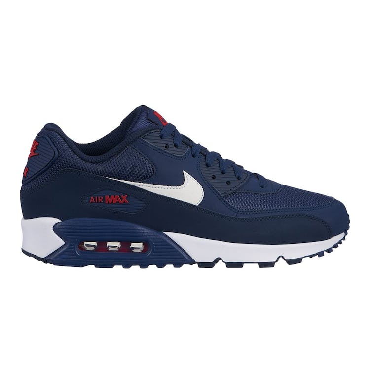 Image of Air Max 90 Midnight Navy University Red White