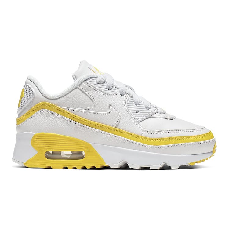 Image of Air Max 90 Undefeated White Opti Yellow (PS)