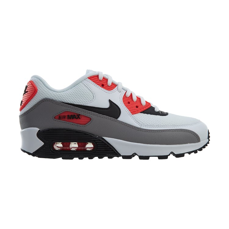 Image of Air Max 90 White Black-Dust-Solar Red (W)