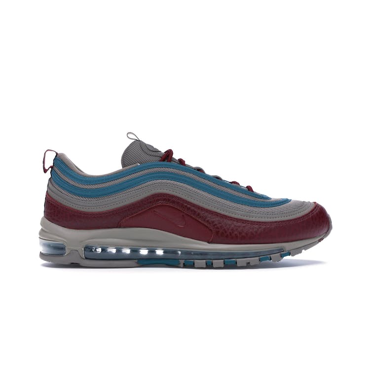 Image of Air Max 97 Light Taupe Geode Teal Team Red