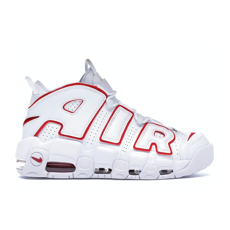 Image of Air More Uptempo White Varsity Red