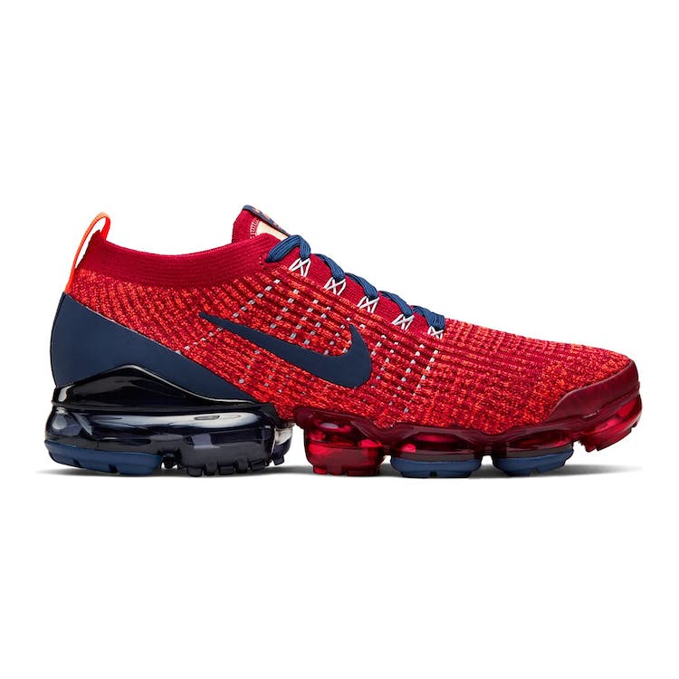 Image of Air VaporMax Flyknit 3 Noble Red Blue Void