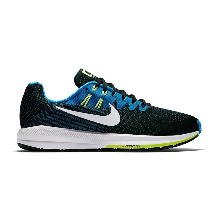 Image of Air Zoom Structure 20 Black Photo Blue Ghost Green