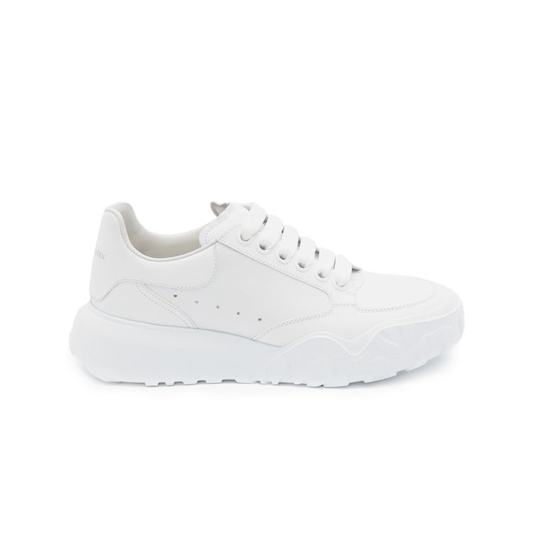 Image of Alexander McQueen Court Trainers White Leather (W)