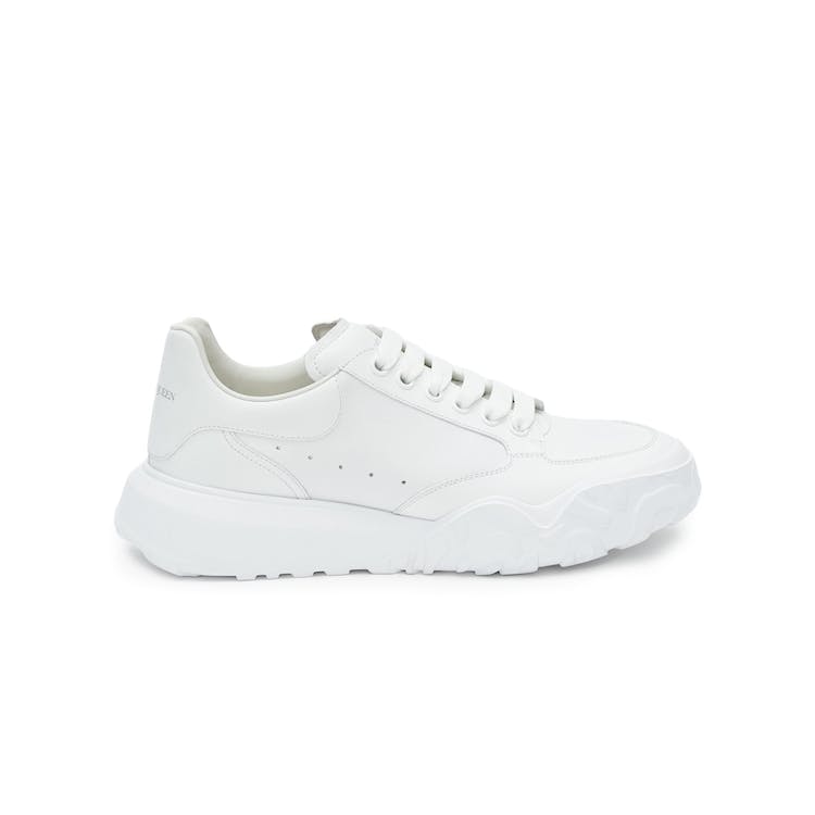 Image of Alexander McQueen Court Trainers White Leather