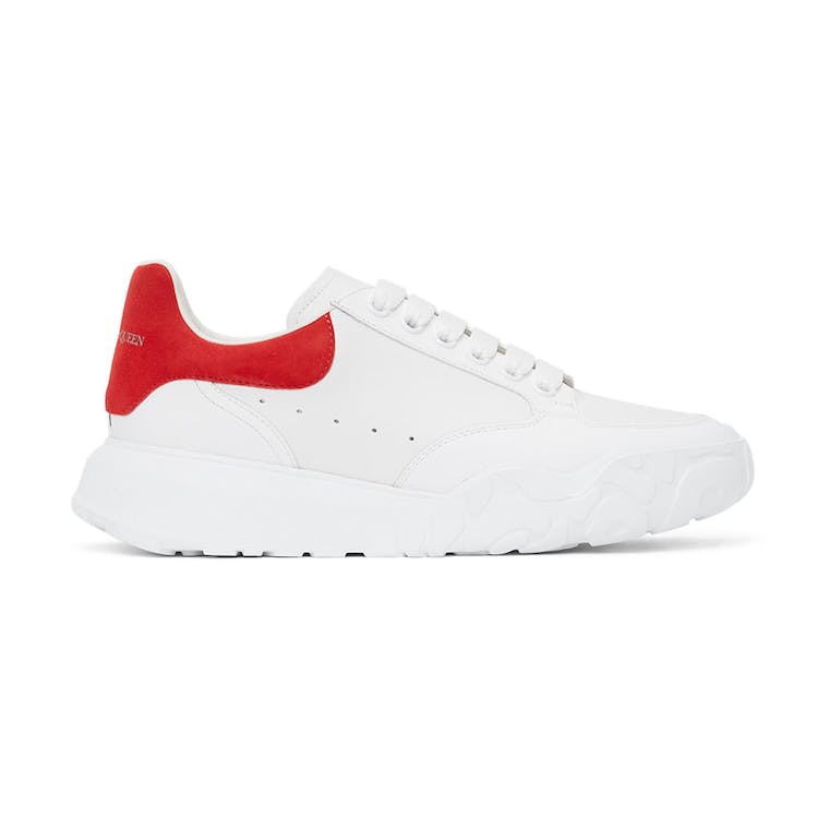 Image of Alexander McQueen Court Trainers White Red