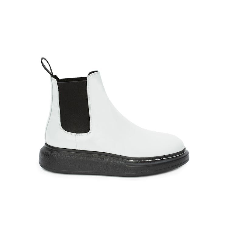 Image of Alexander McQueen Hybrid Chelsea Boot Black White (W)