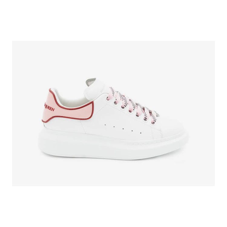 Image of Alexander McQueen Oversized White Pink Carnelian Red (W)
