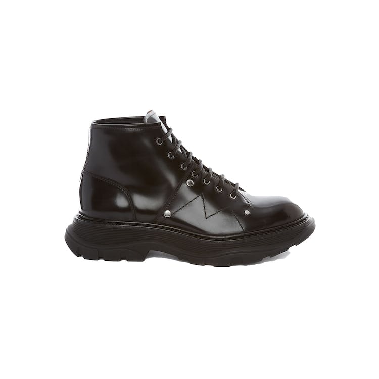 Image of Alexander McQueen Tread Lace Up Boot Black (W)