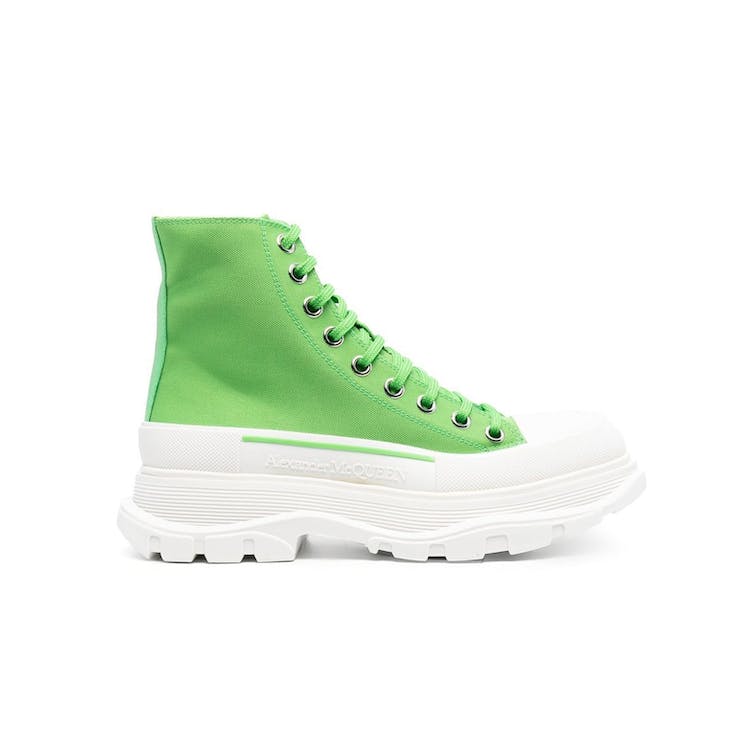 Image of Alexander McQueen Tread Slick Boot Bright Green White (W)