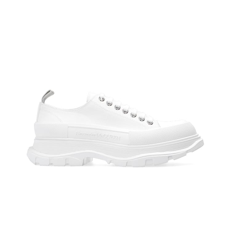 Image of Alexander McQueen Tread Slick Low Lace Up White FW21