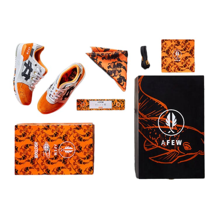 Image of Asics Gel-Lyte III Afew x Beams Orange Koi (Special Box)