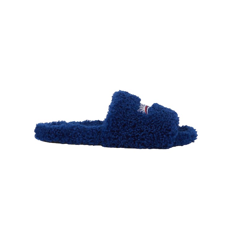 Image of Balenciaga Furry Slide Blue