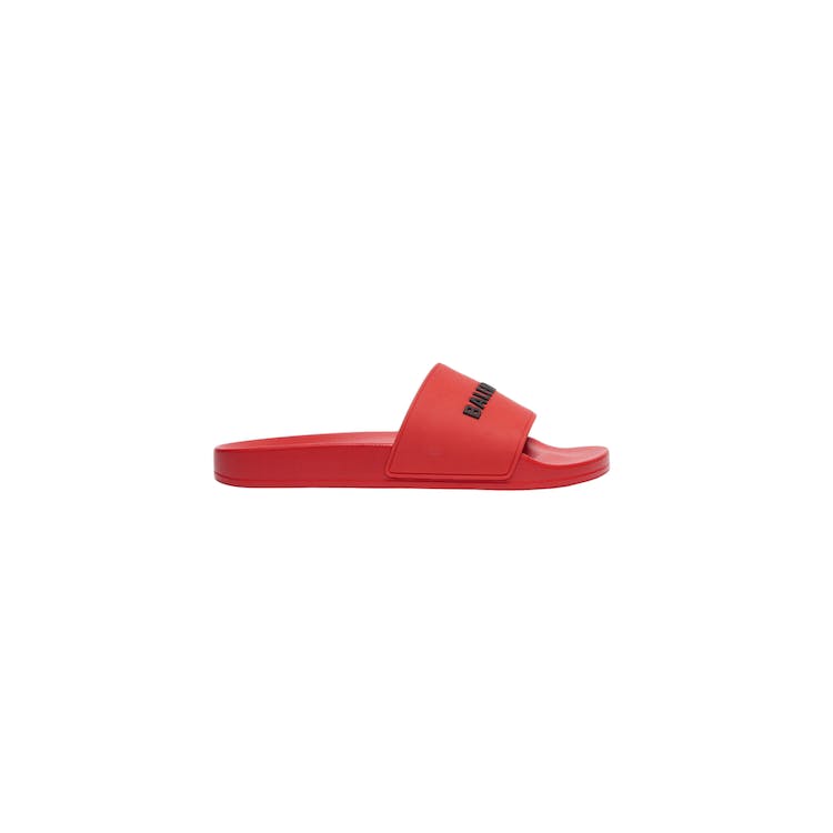 Image of Balenciaga Pool Slide Red