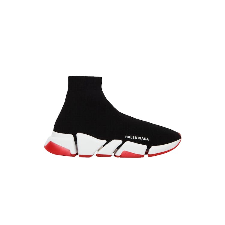 Image of Balenciaga Speed 2.0 Bicolor Transparent Red Sole (W)