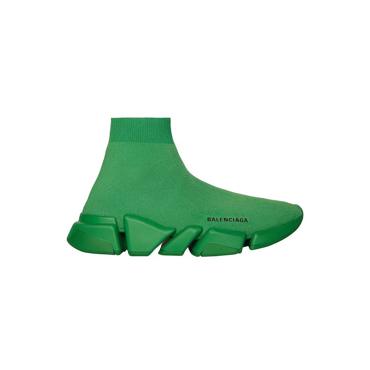 Image of Balenciaga Speed 2.0 Monochrome Recycled Knit Green