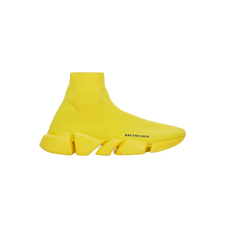 Image of Balenciaga Speed 2.0 Monochrome Recycled Knit Yellow